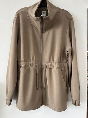 Sam’s Club Women's Tan Zip-Up Drawstring Jacket